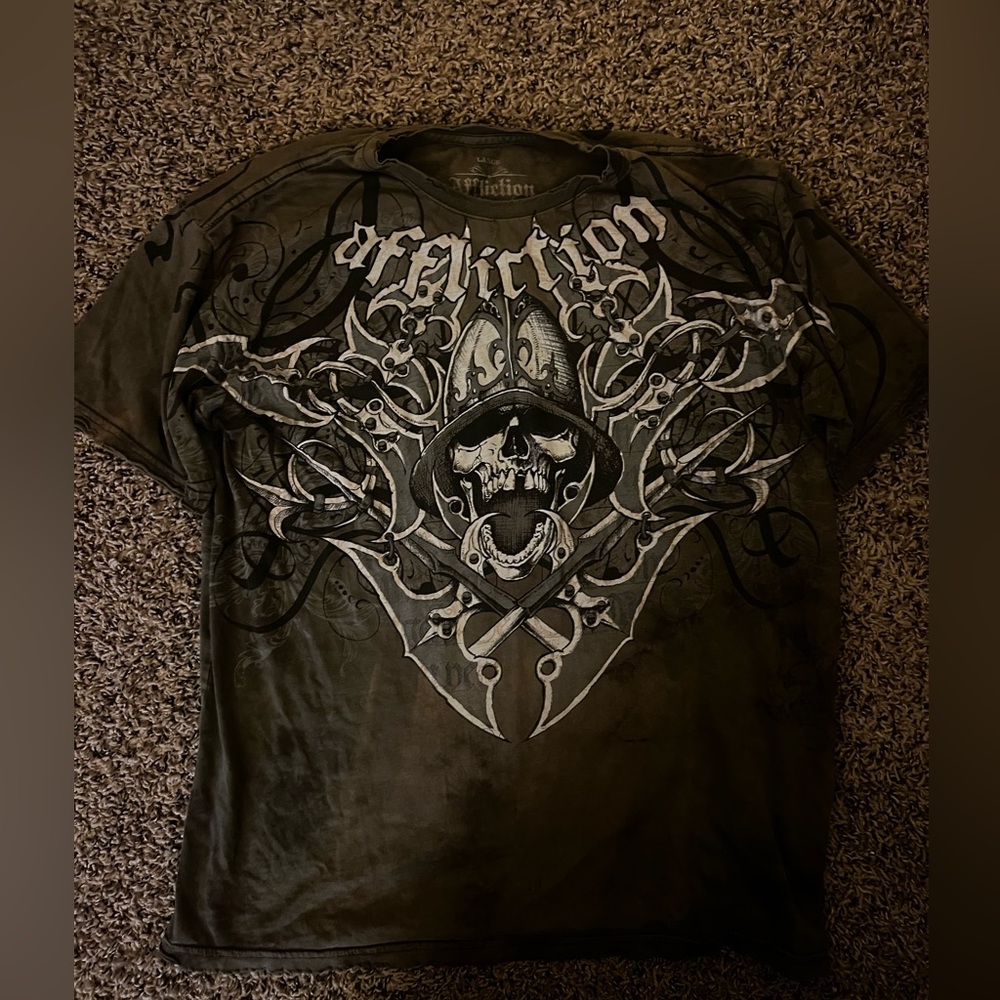Affliction Live Fast Renato Babalu Sobral Men’s T-shirt Large